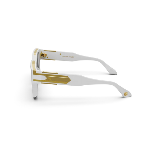 Sunglasses - Baller - White / Gold