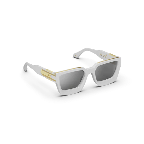 Sunglasses - Baller - White / Gold