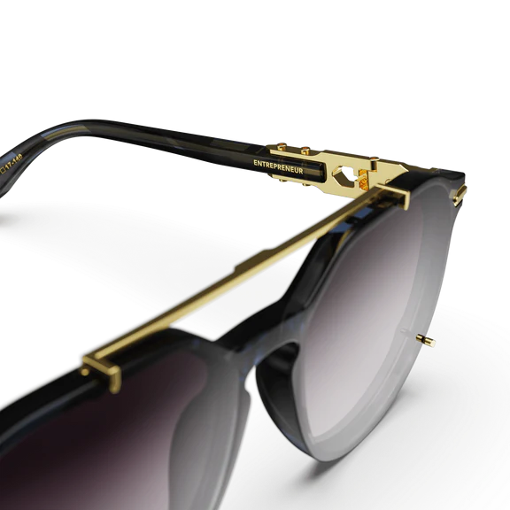 Sunglasses - Entrepreneur - Black / Gold