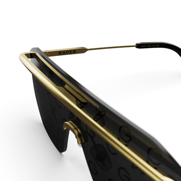 Sunglasses - Raver - Black / Gold