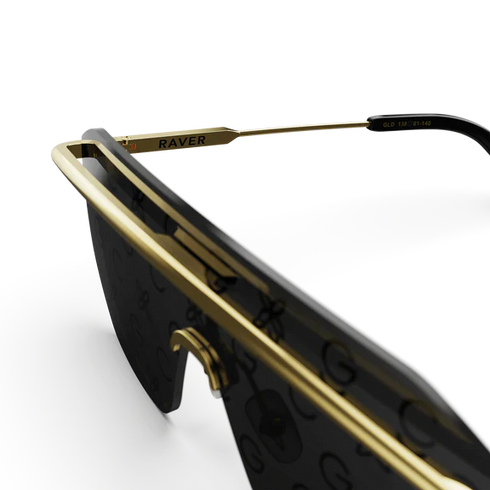 Sunglasses - Raver - Black / Gold