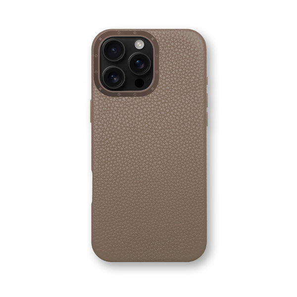iPhone Case 16 / Full-Grain Leather - Sand