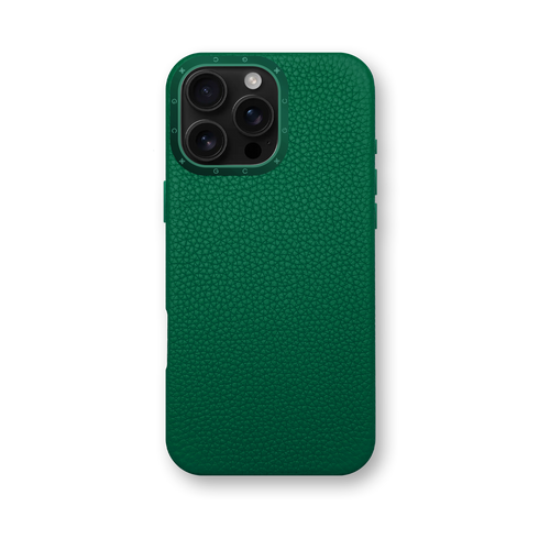 iPhone Case 16 / Full-Grain Leather - Evergreen