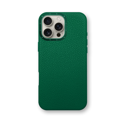 iPhone Case 16 / Full-Grain Leather - Evergreen