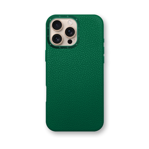 iPhone Case 16 / Full-Grain Leather - Evergreen