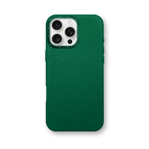 iPhone Case 16 / Full-Grain Leather - Evergreen