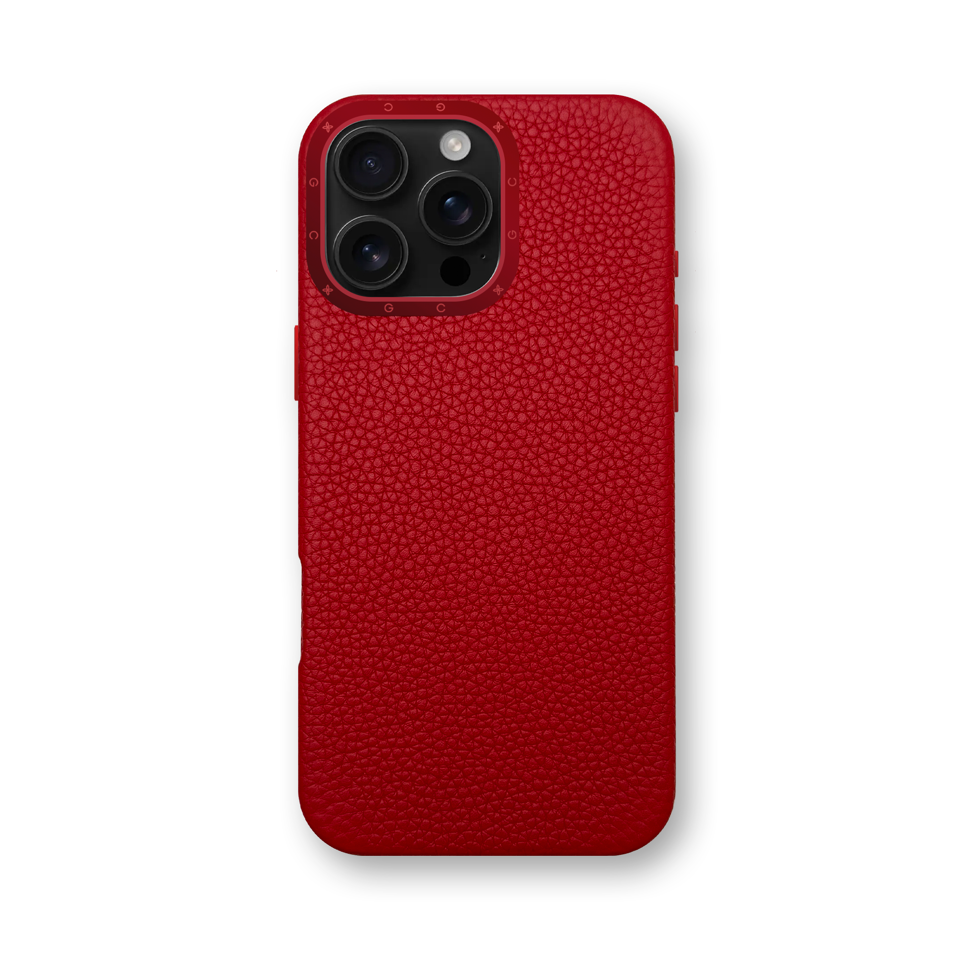 iPhone Case 16 / Full-Grain Leather - Cherry