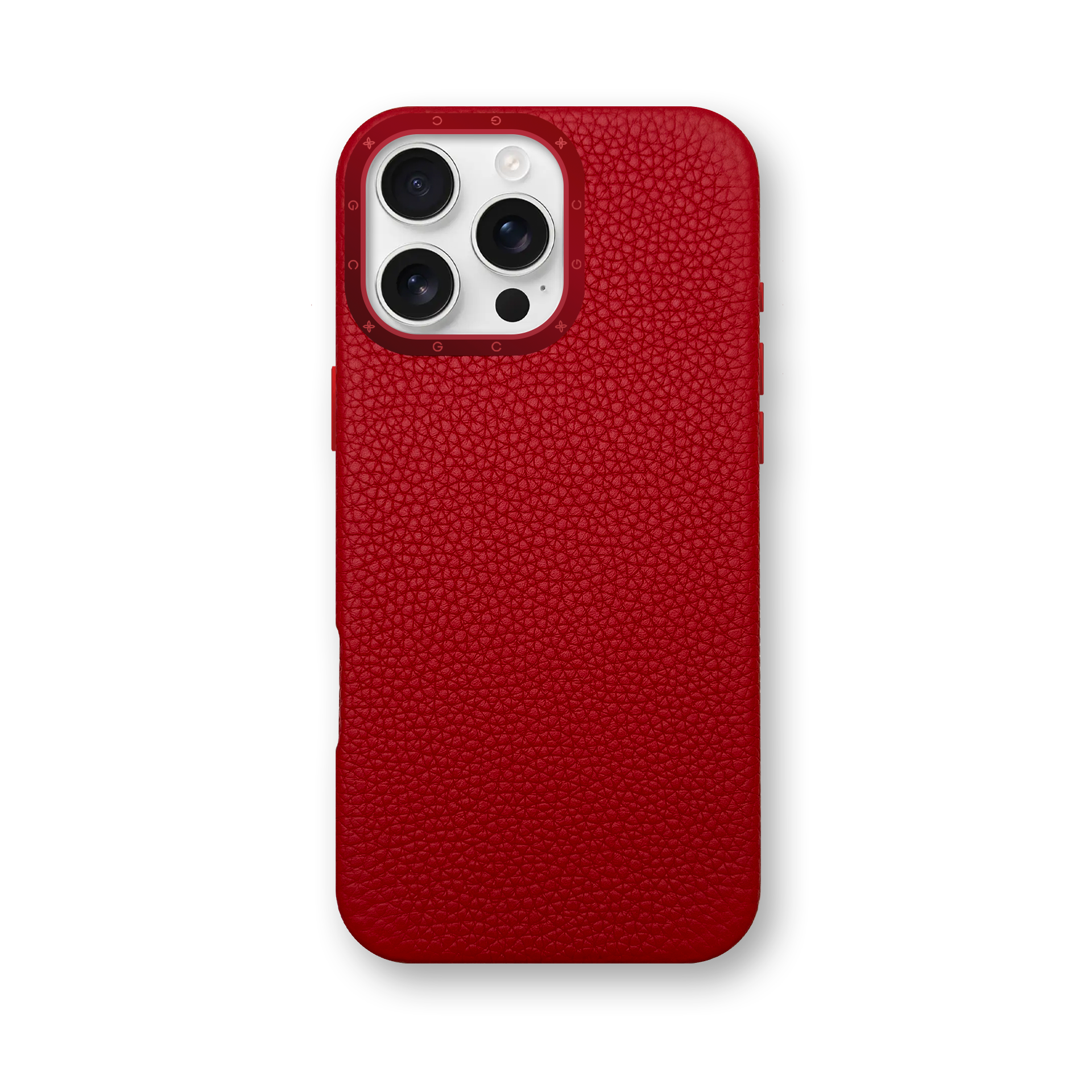 iPhone Case 16 / Full-Grain Leather - Cherry