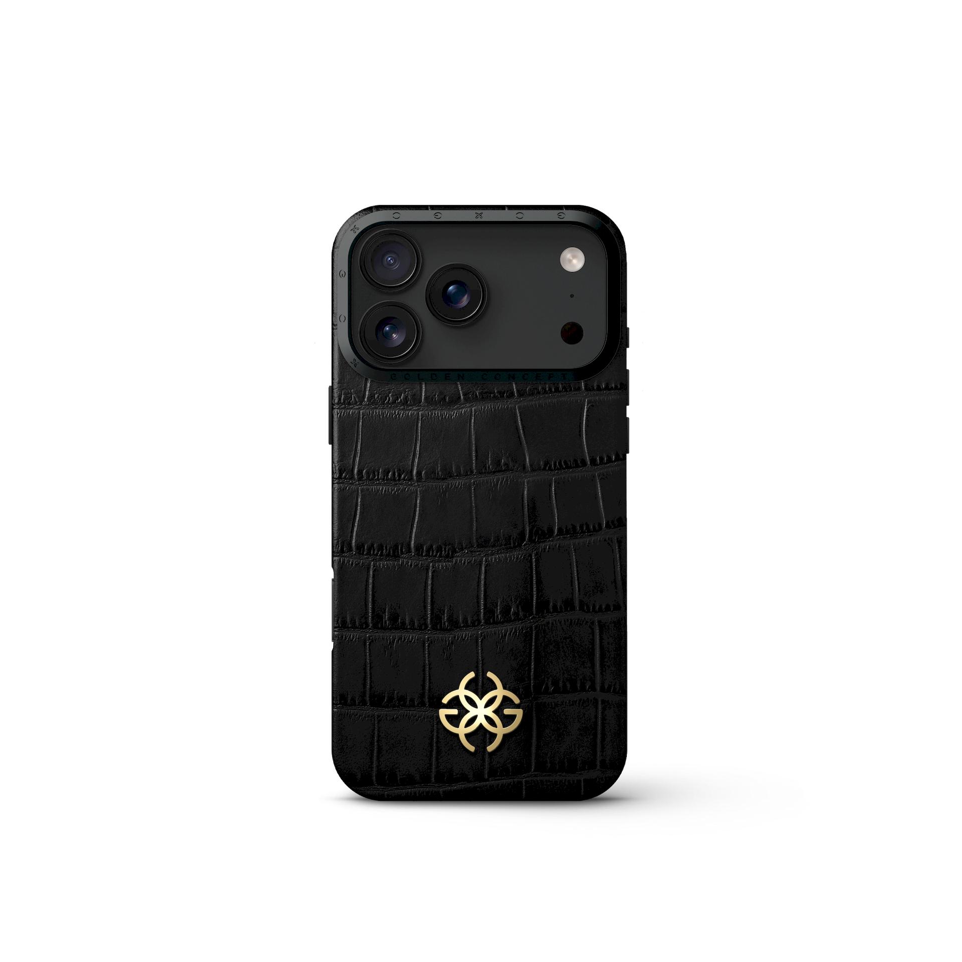 Croco Leather Case for iPhone 17 Pro, Pro Max & Air | GOLDEN