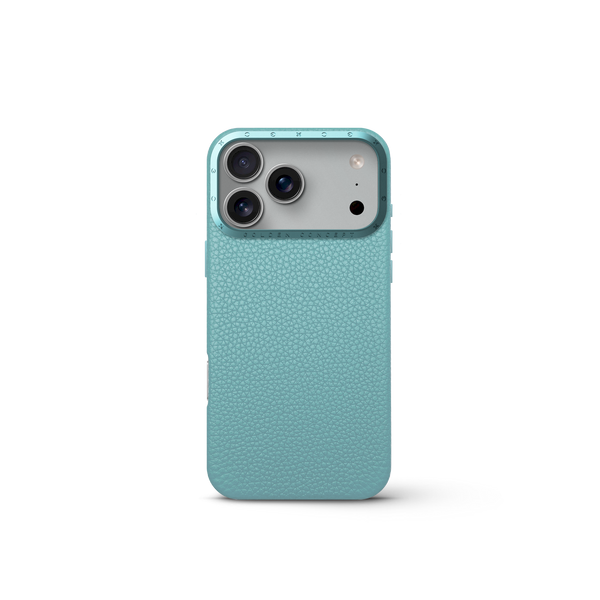 iPhone Case 17 - Full-Grain Leather - Sky
