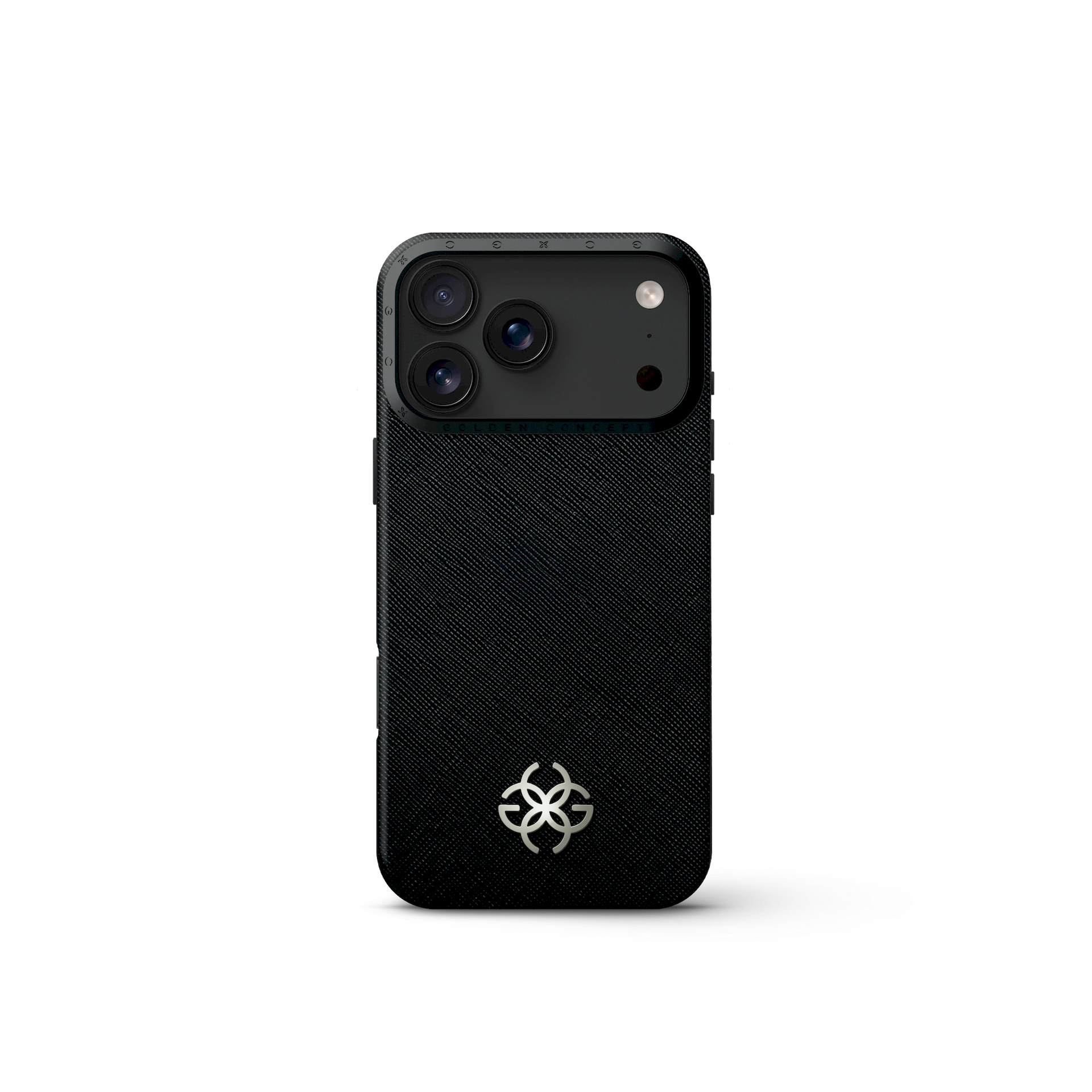 iPhone Case 17 - Saffiano Leather Logo