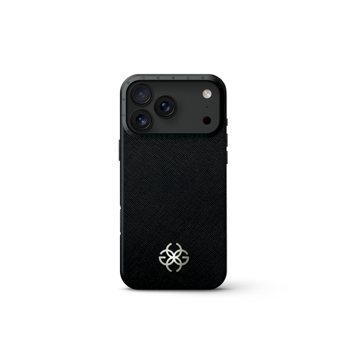 iPhone Case 17 - Saffiano Leather Logo