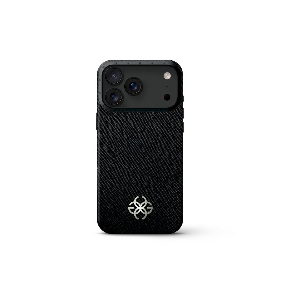 iPhone Case 17 - Saffiano Leather Logo