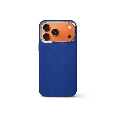 iPhone Case 17 - Alcantara - Midnight Blue