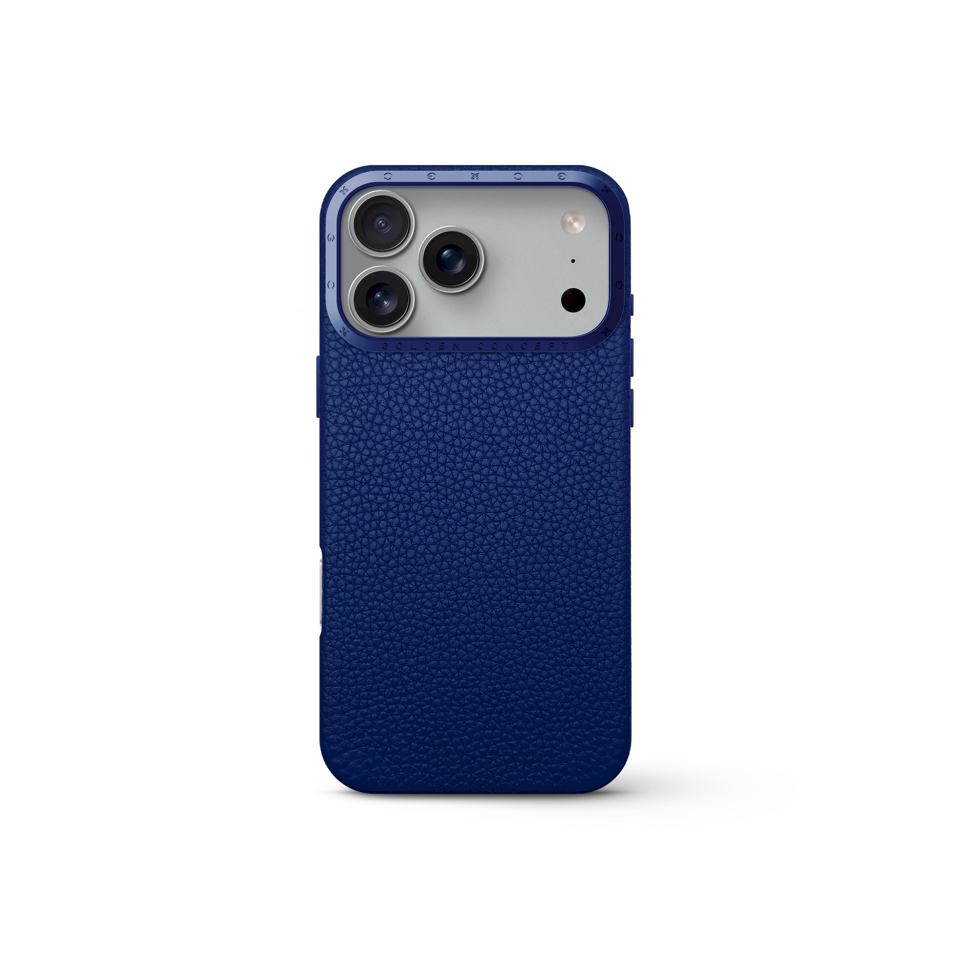 iPhone Case 17 - Full-Grain Leather - Deep Blue