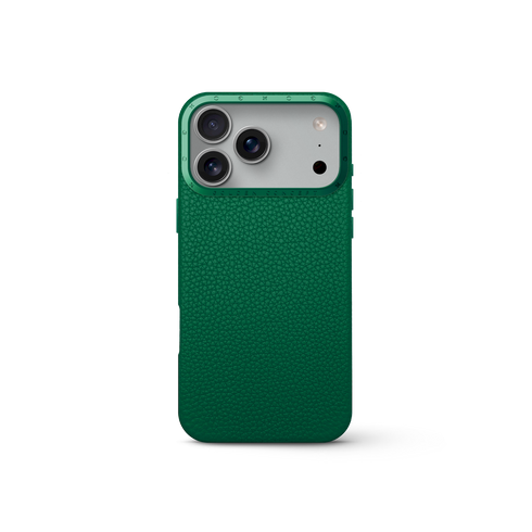 iPhone Case 17 - Full-Grain Leather - Evergreen