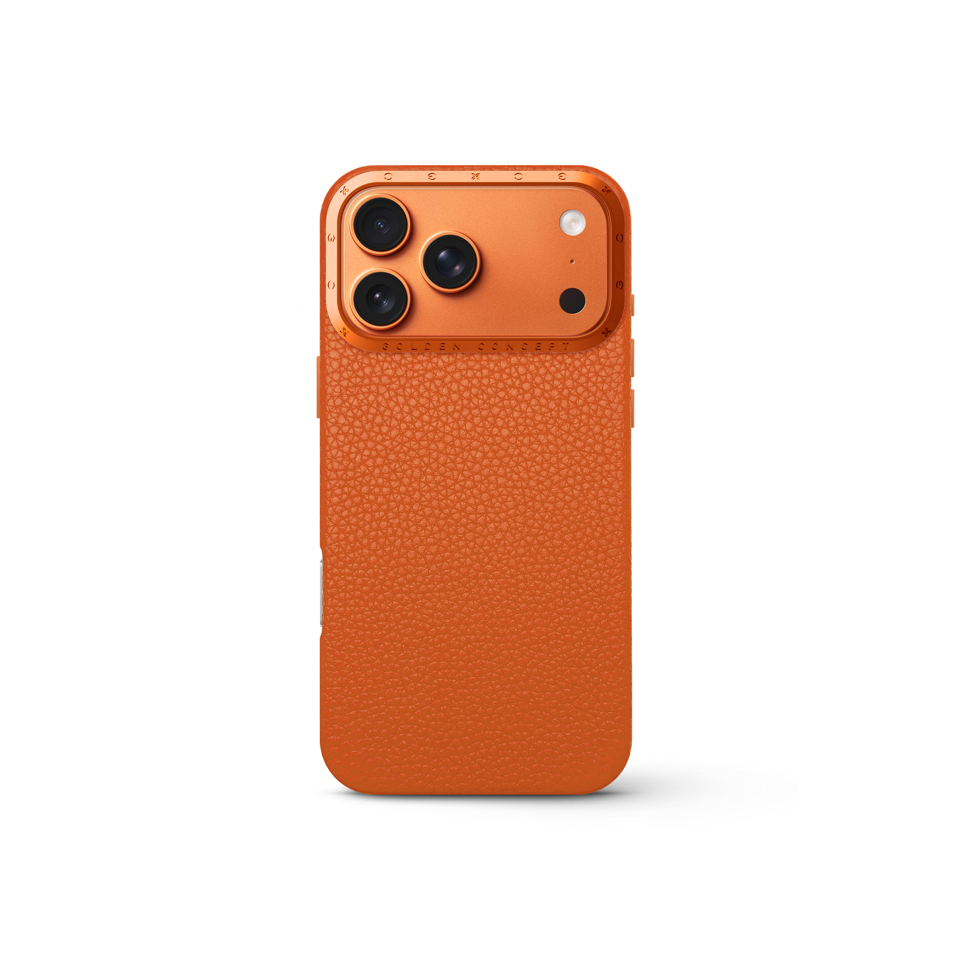 iPhone Case 17 - Full-Grain Leather - Orange