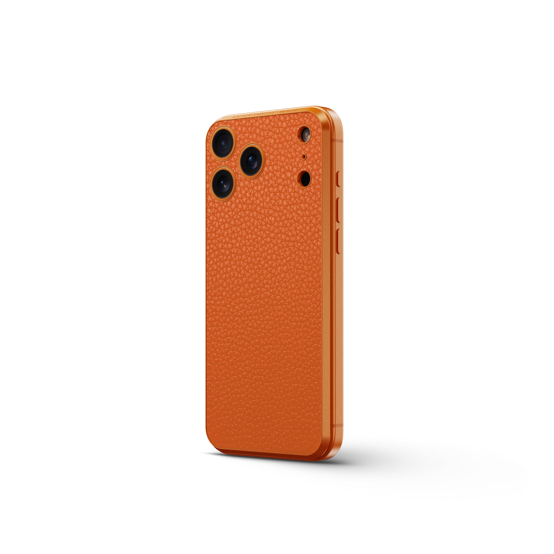 iPhone Case 17 / Magnetic Shield - Full-Grain Leather - Orange