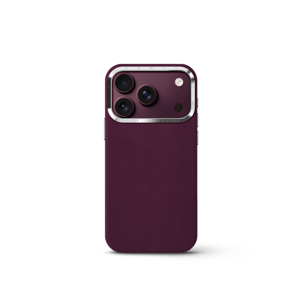 iPhone Case 17/18 - Alcantara - Burgundy