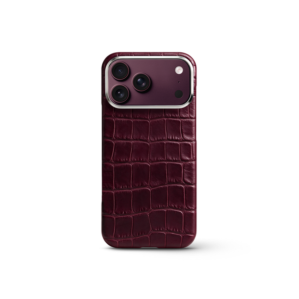 iPhone Case 17/18 - Alligator - Burgundy