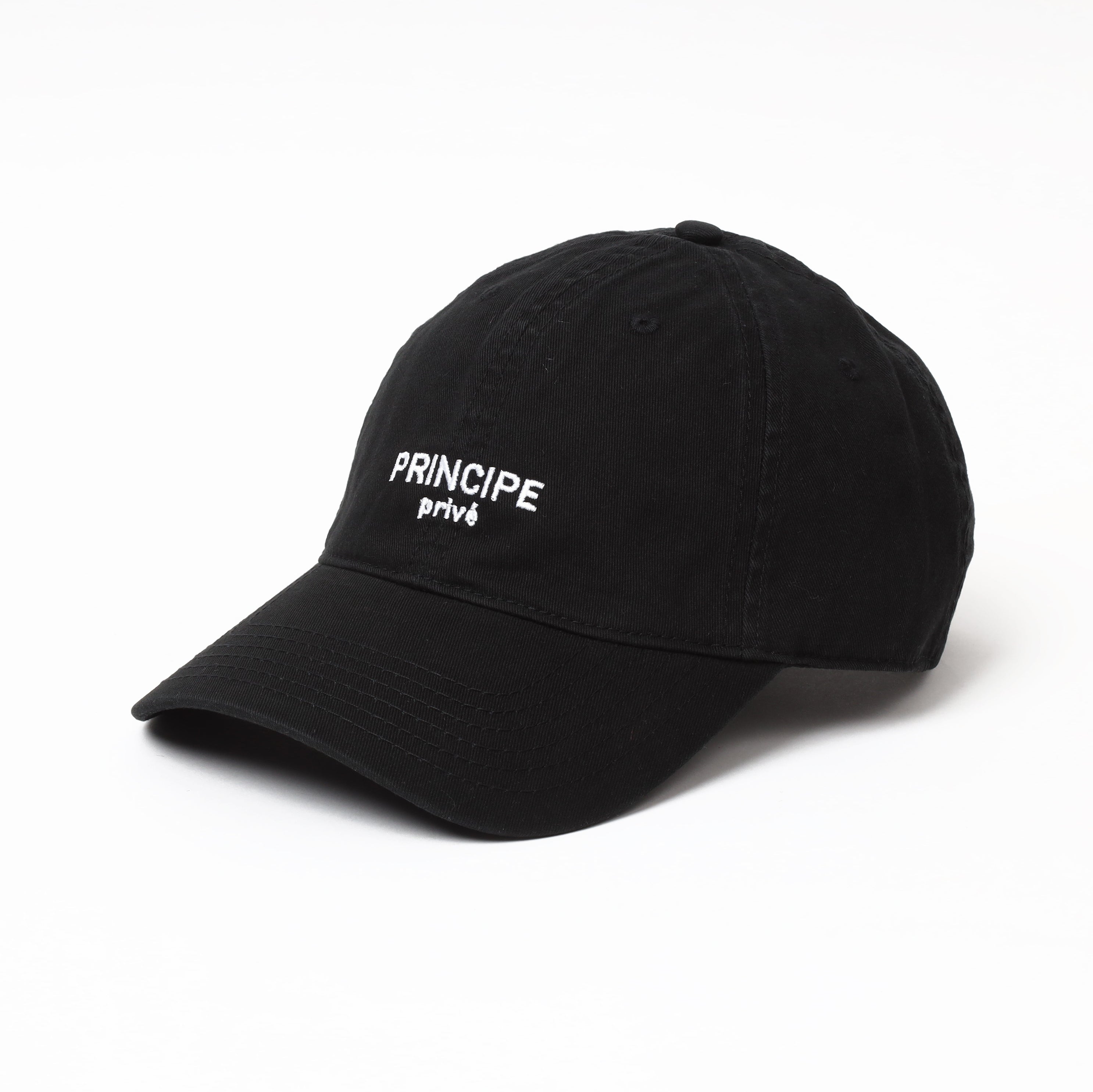 2 Line Logo Base Cap - Black