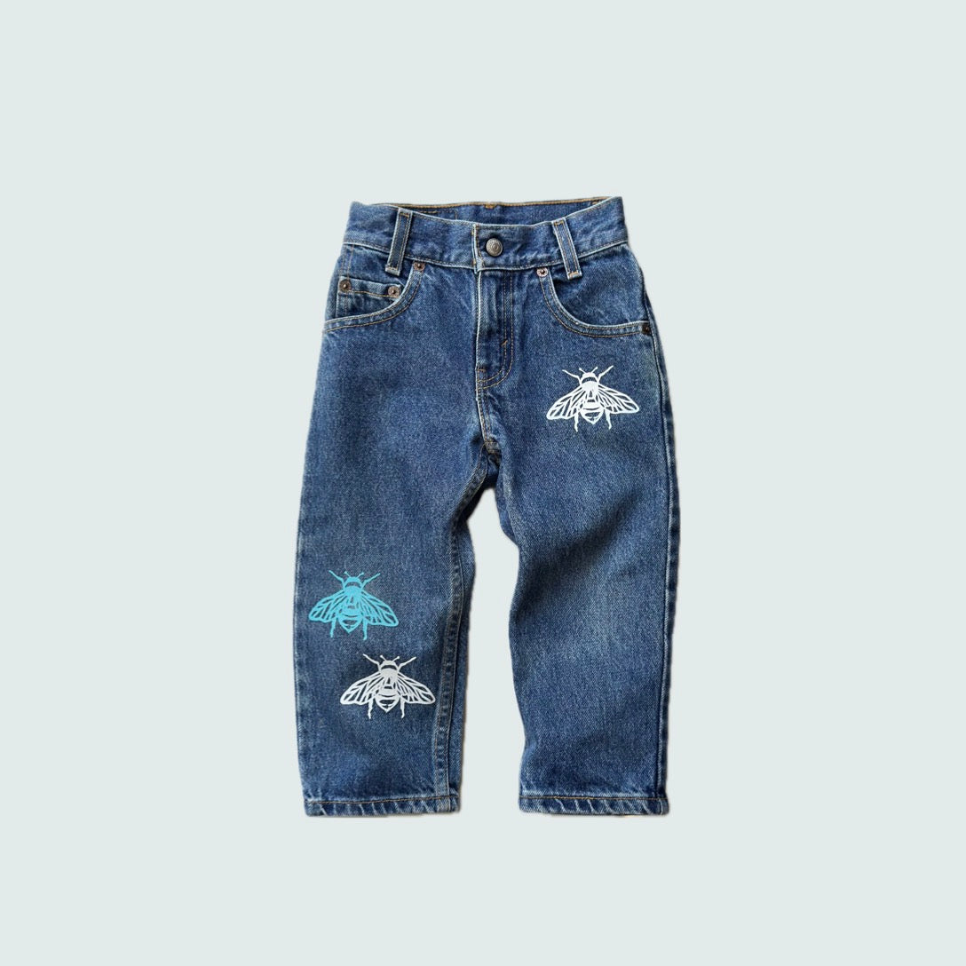 [VINTAGE] LEVI'S Kid's550 ”OCEAN” (3T)