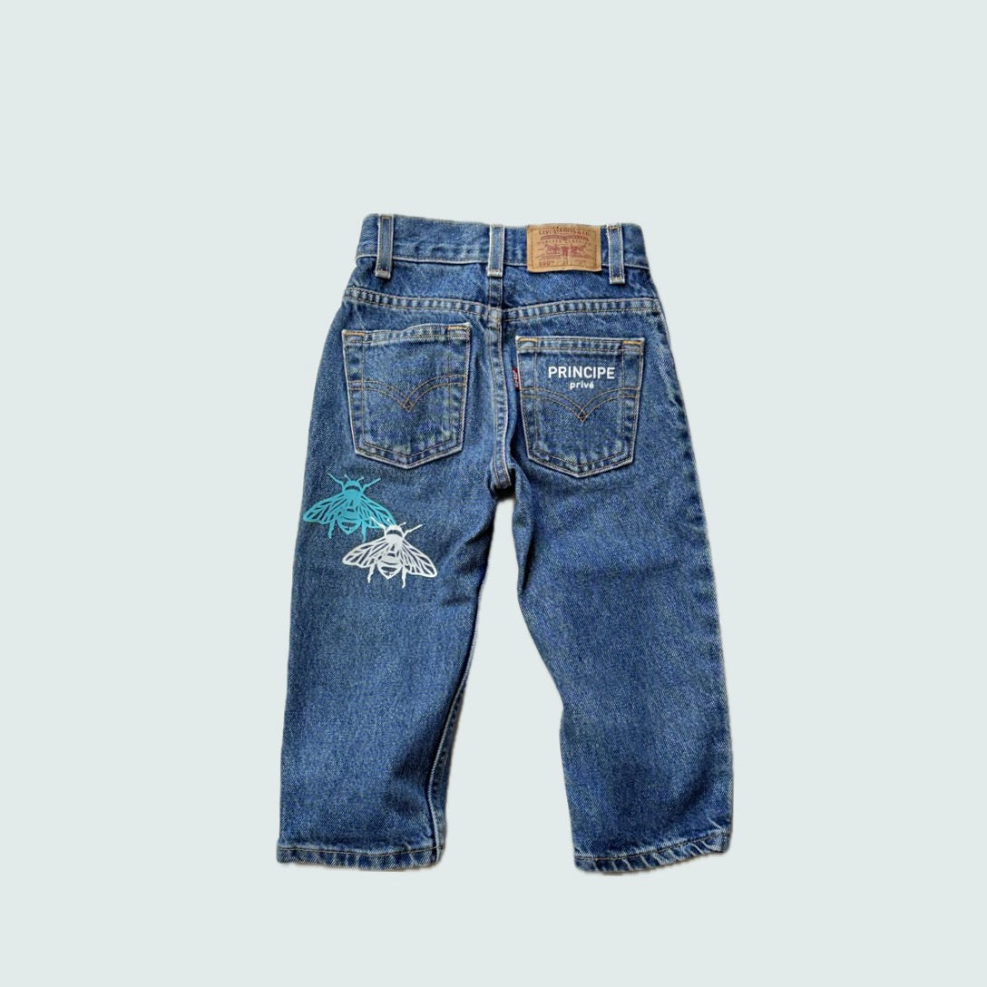 [VINTAGE] LEVI'S Kid's550 ”OCEAN” (3T)