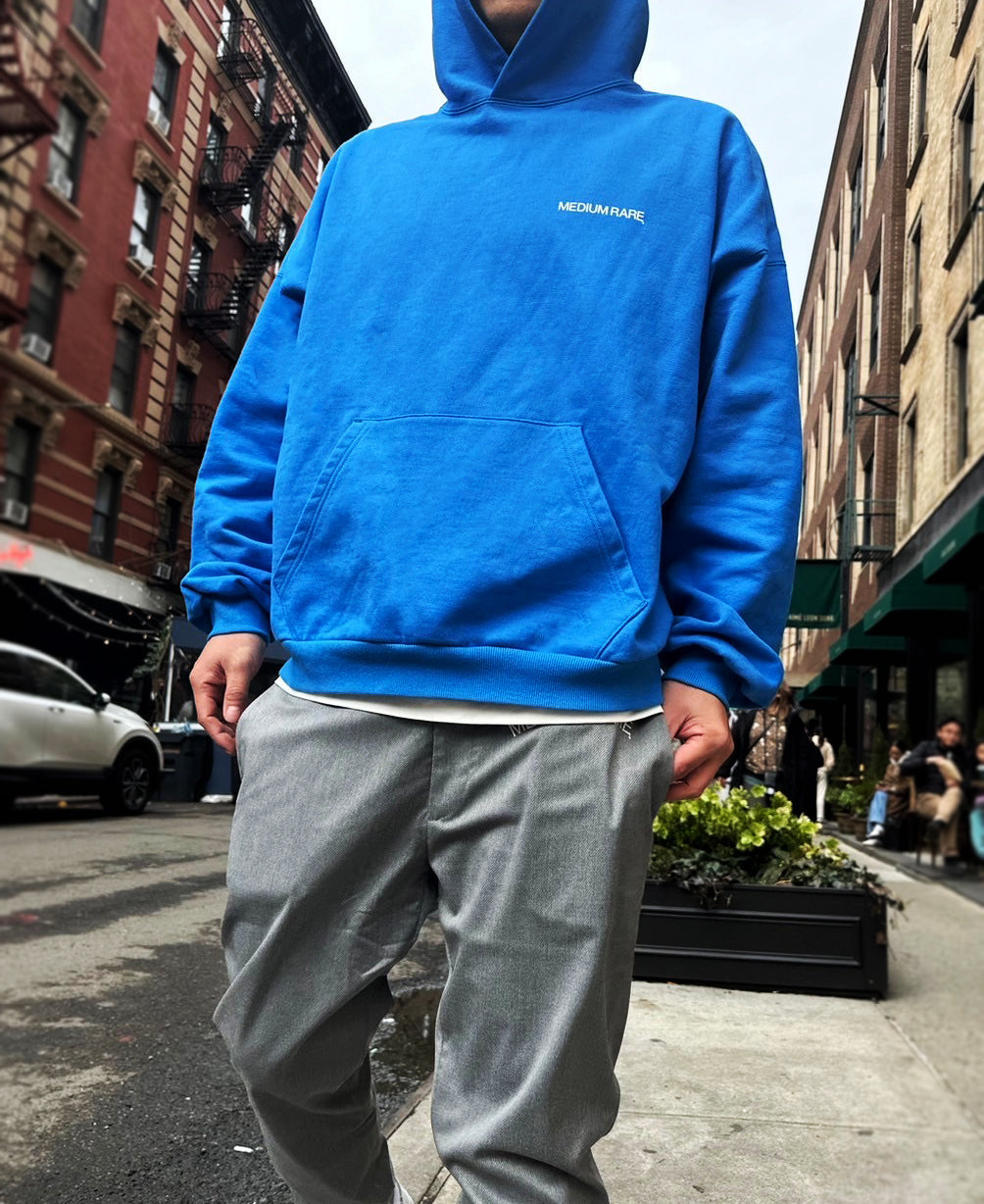 LOGO hoodie Blue