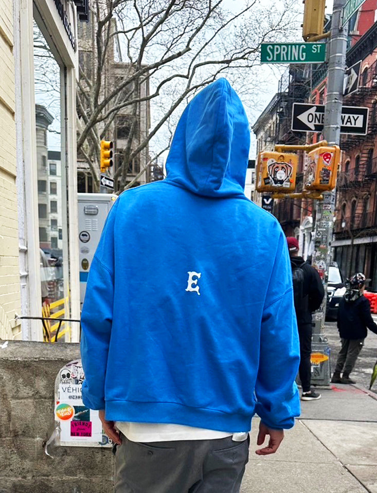 LOGO hoodie Blue