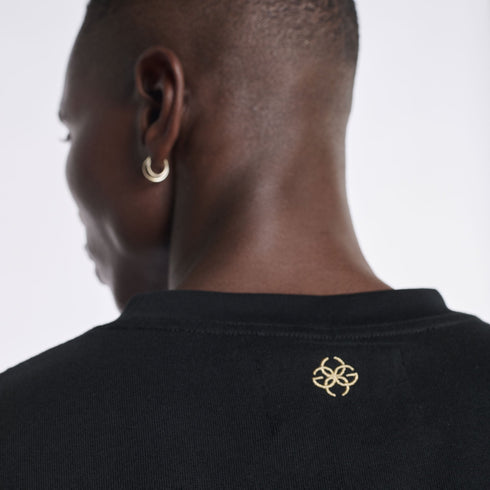 T-Shirt - Oversize Embroidery Gold