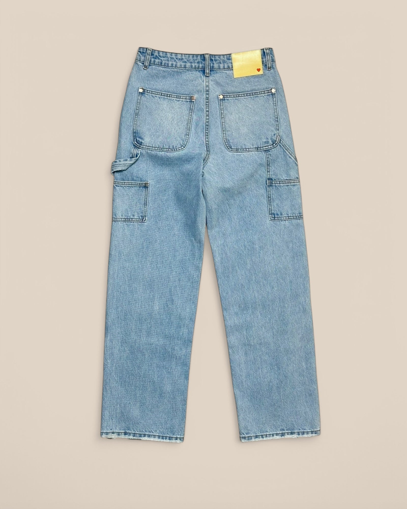 DOUBLE KNEE DENIM - ICE BLUE