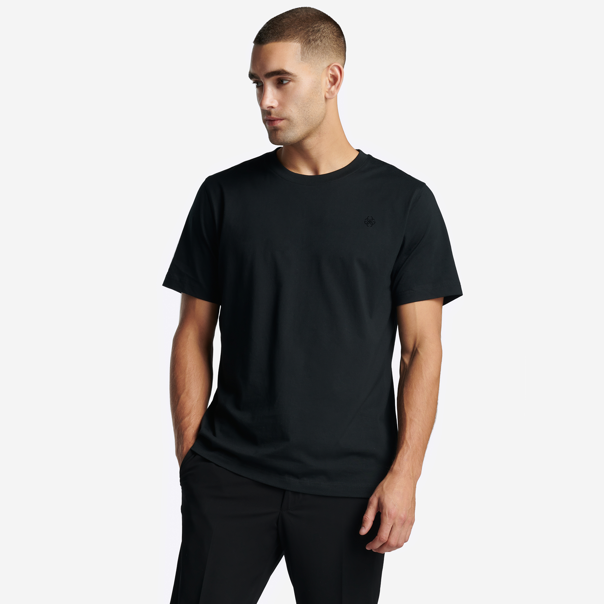 T-Shirt - Embroidery Black