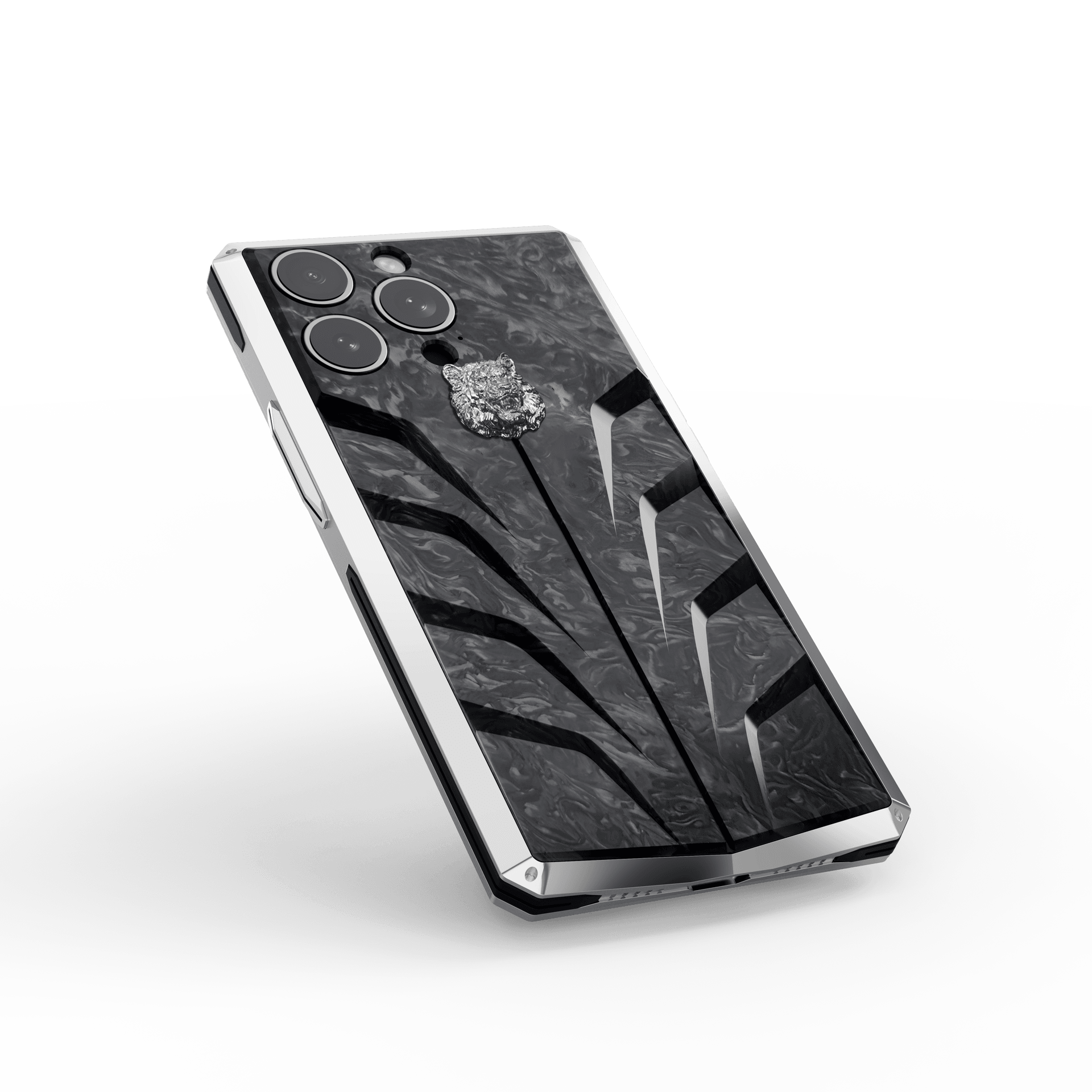 iPhone Case / RSC15 - Silver Tiger