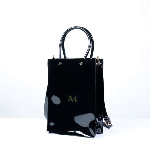 A4 Clear Toot Bag  (Black)