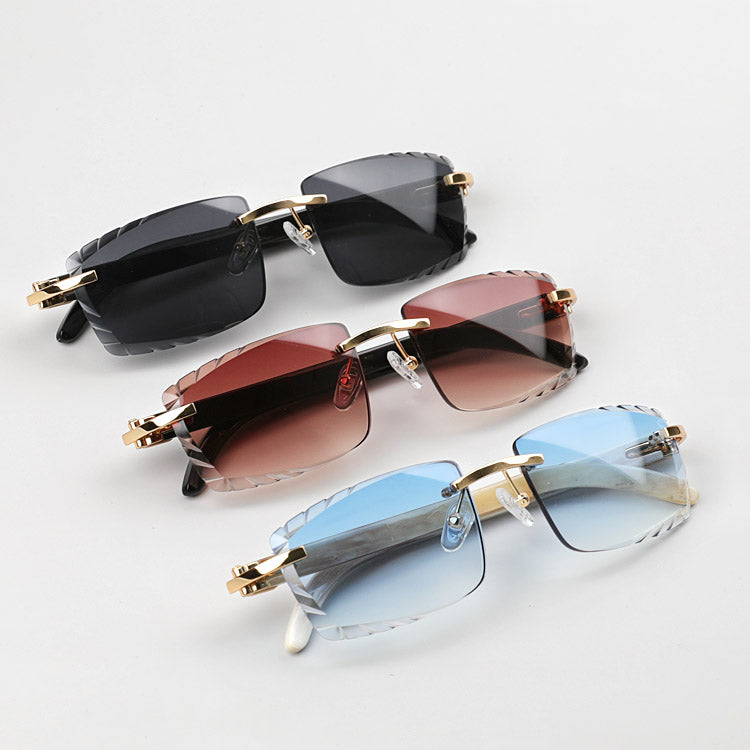 Sunglasses - MONOFACE HORN BLACK