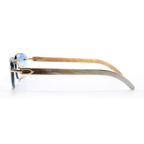 Sunglasses - MONOFACE HORN BLUE