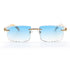 Sunglasses - MONOFACE HORN BLUE