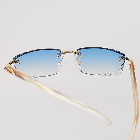 Sunglasses - MONOFACE HORN BLUE