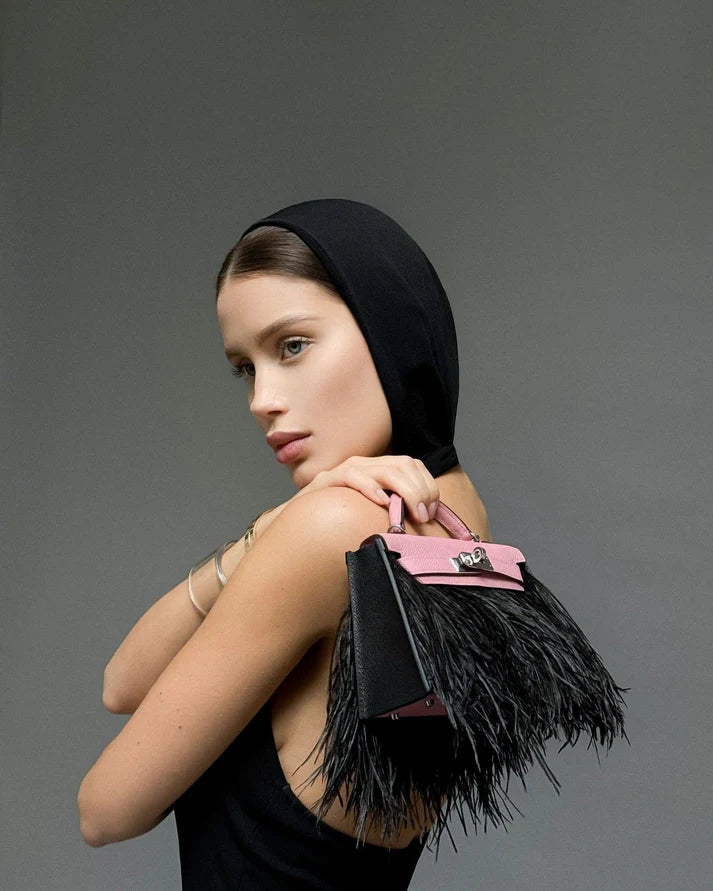 [Pre-order, delivery from the end of January to mid-February 2025] Hermes Bag Cover - BLACK SWAN