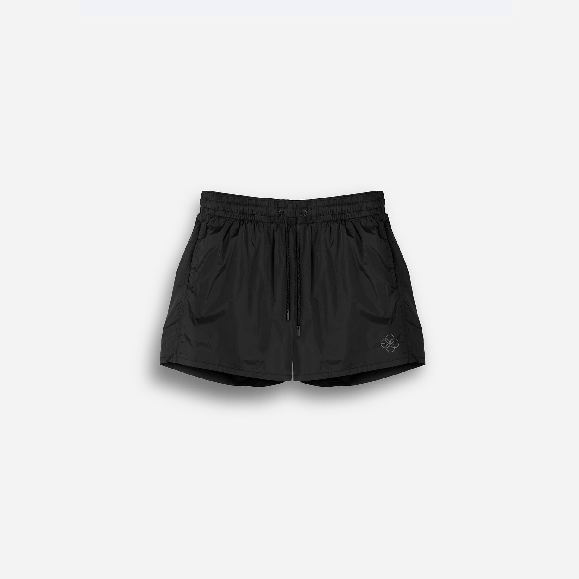 Swim Shorts - Black Embroidery 