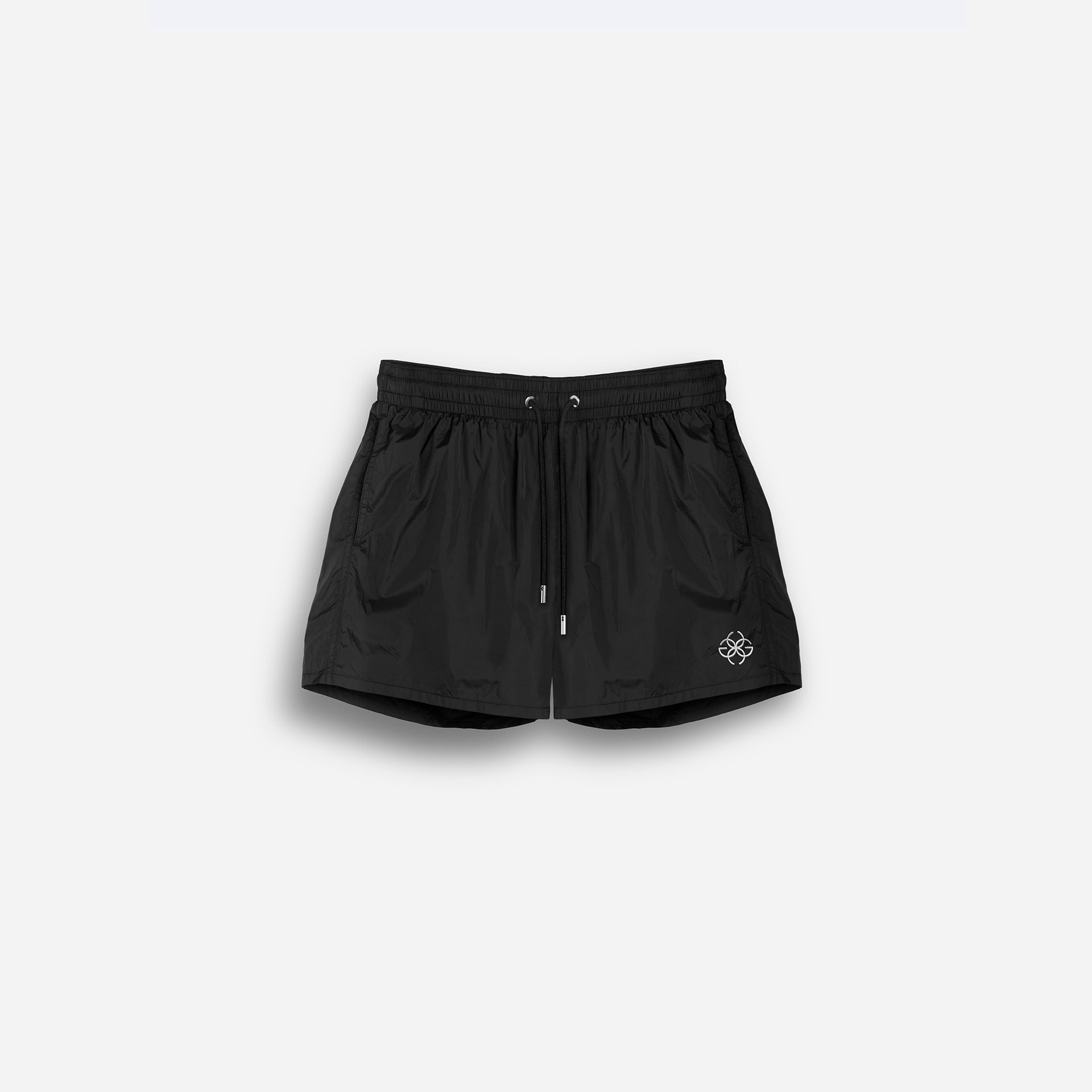 Swim Shorts Nylon - White Embroidery