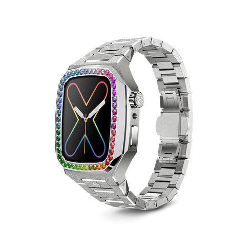 Apple Watch Case - EVF45 - RAINBOW Silver