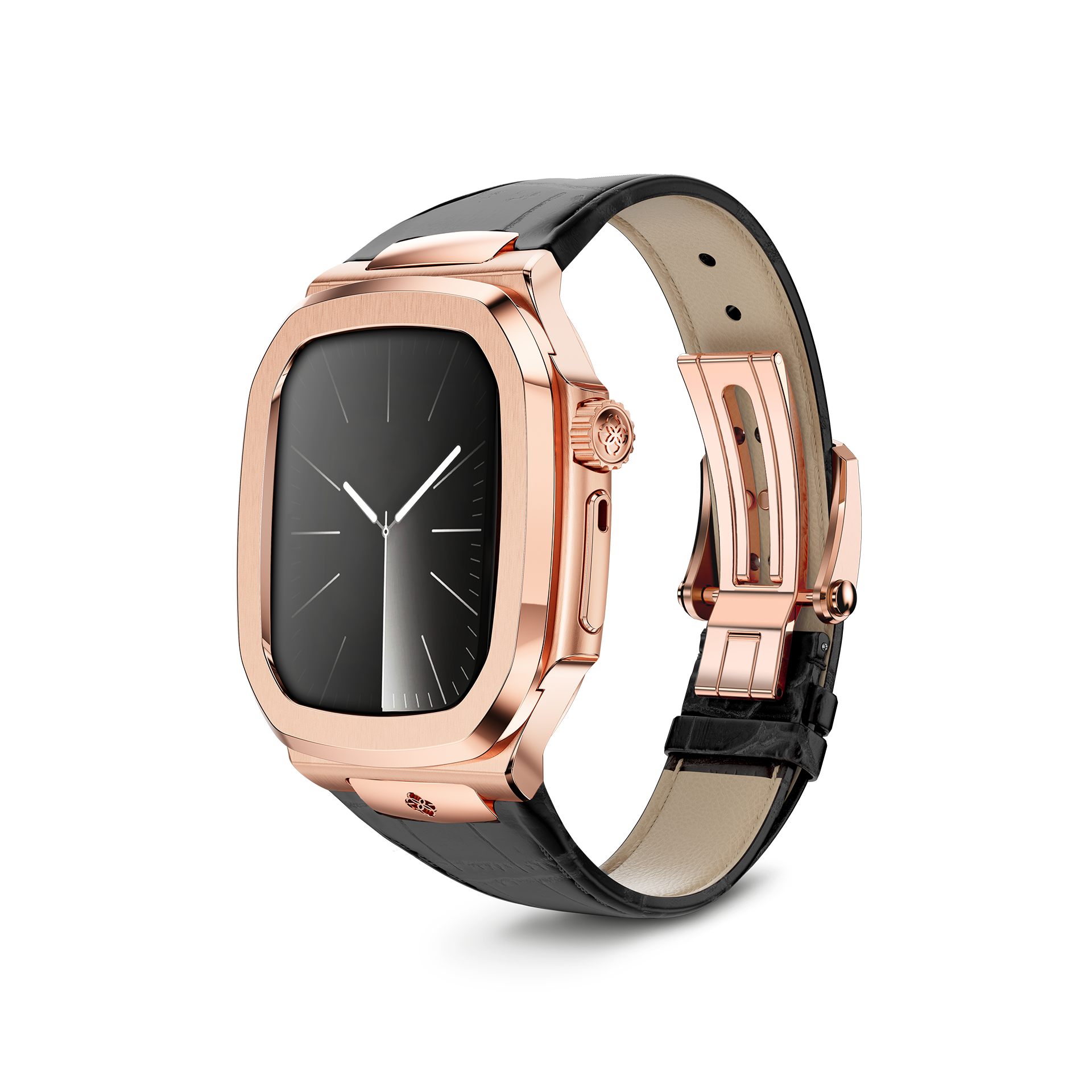 Apple Watch Case - ROL45 - Rose Gold / Black