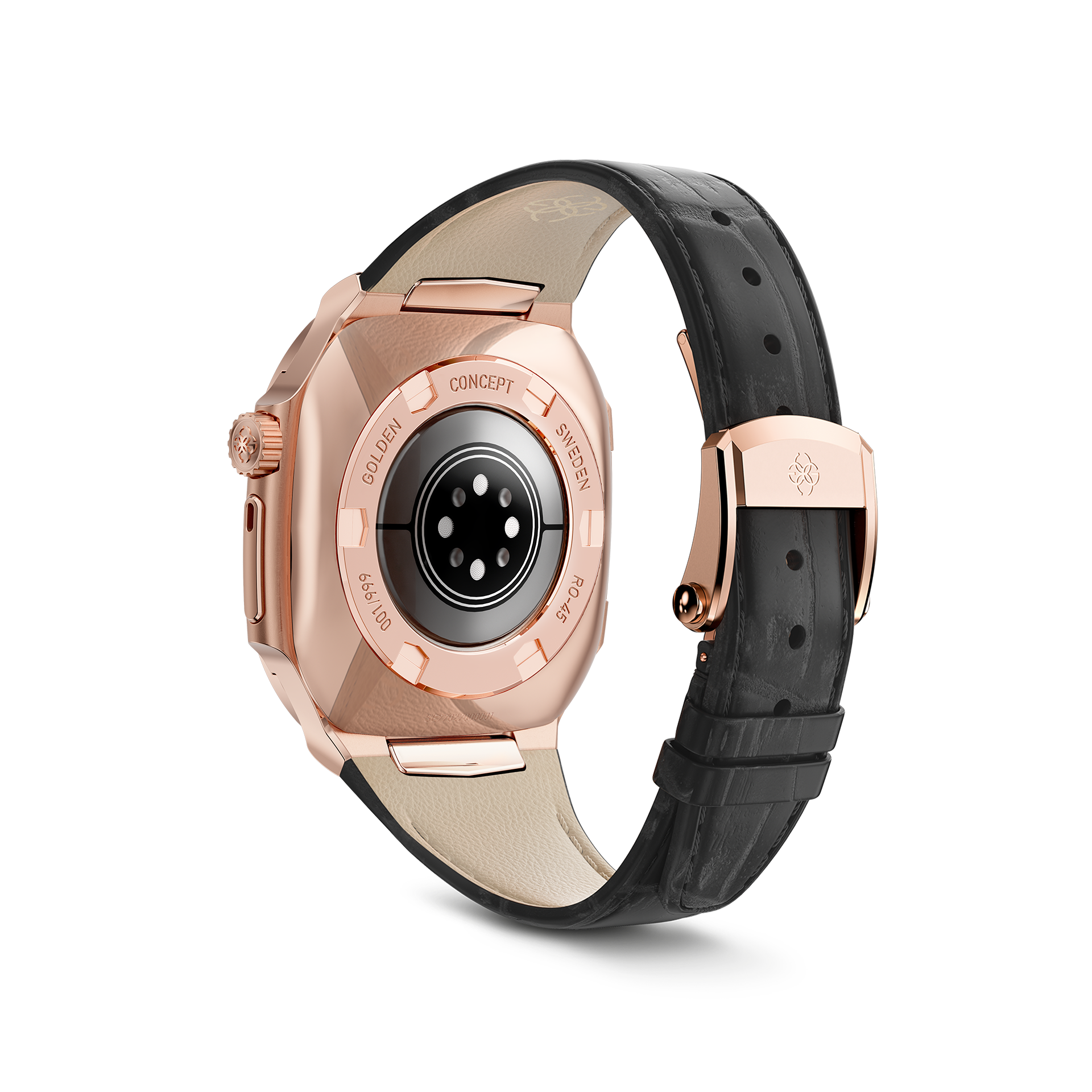 Apple Watch Case - ROL45 - Rose Gold / Black