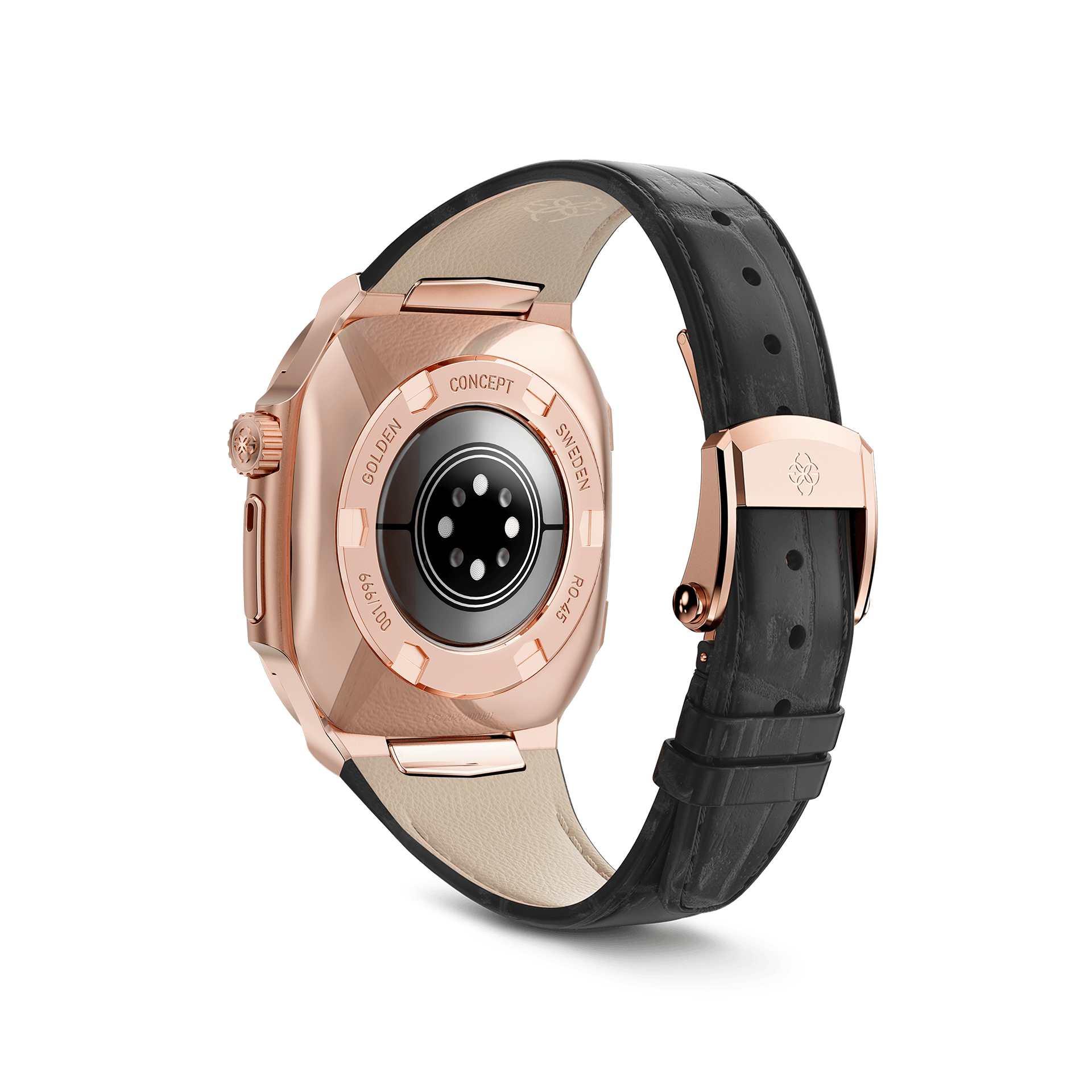 Apple Watch Case - ROL45 - Rose Gold / Black