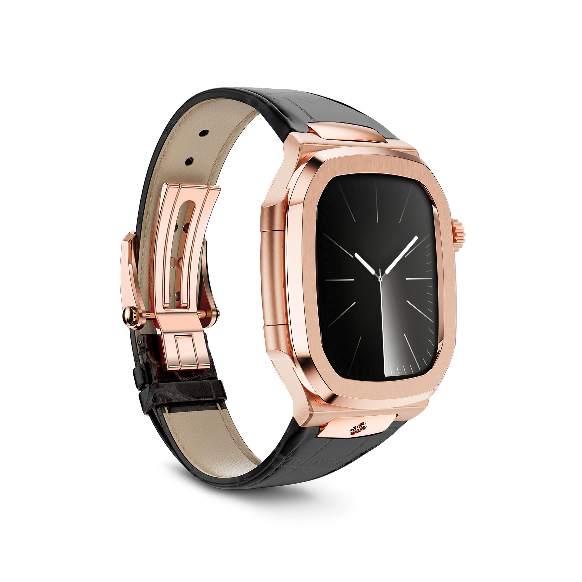 Apple Watch Case - ROL45 - Rose Gold / Black