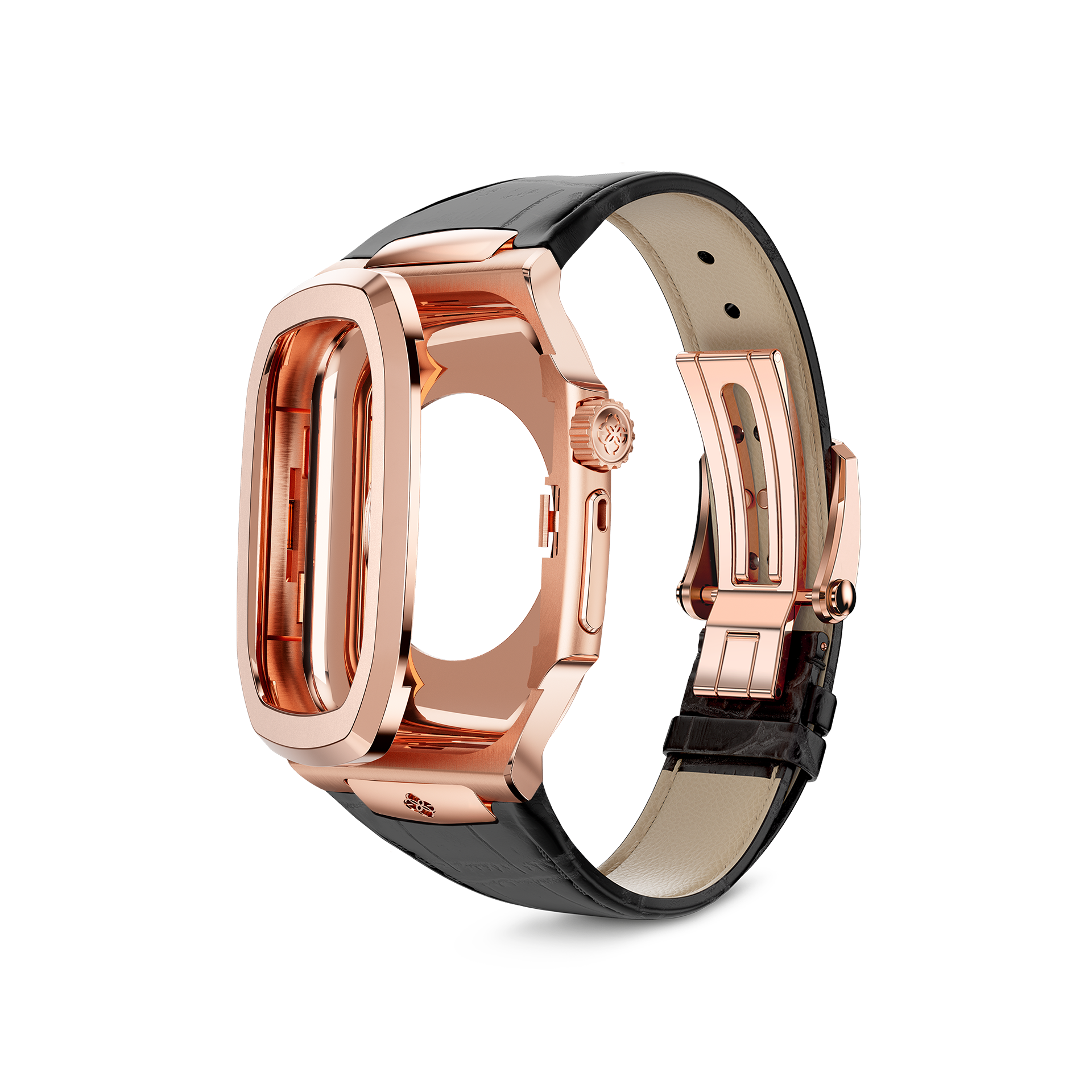 Apple Watch Case - ROL45 - Rose Gold / Black