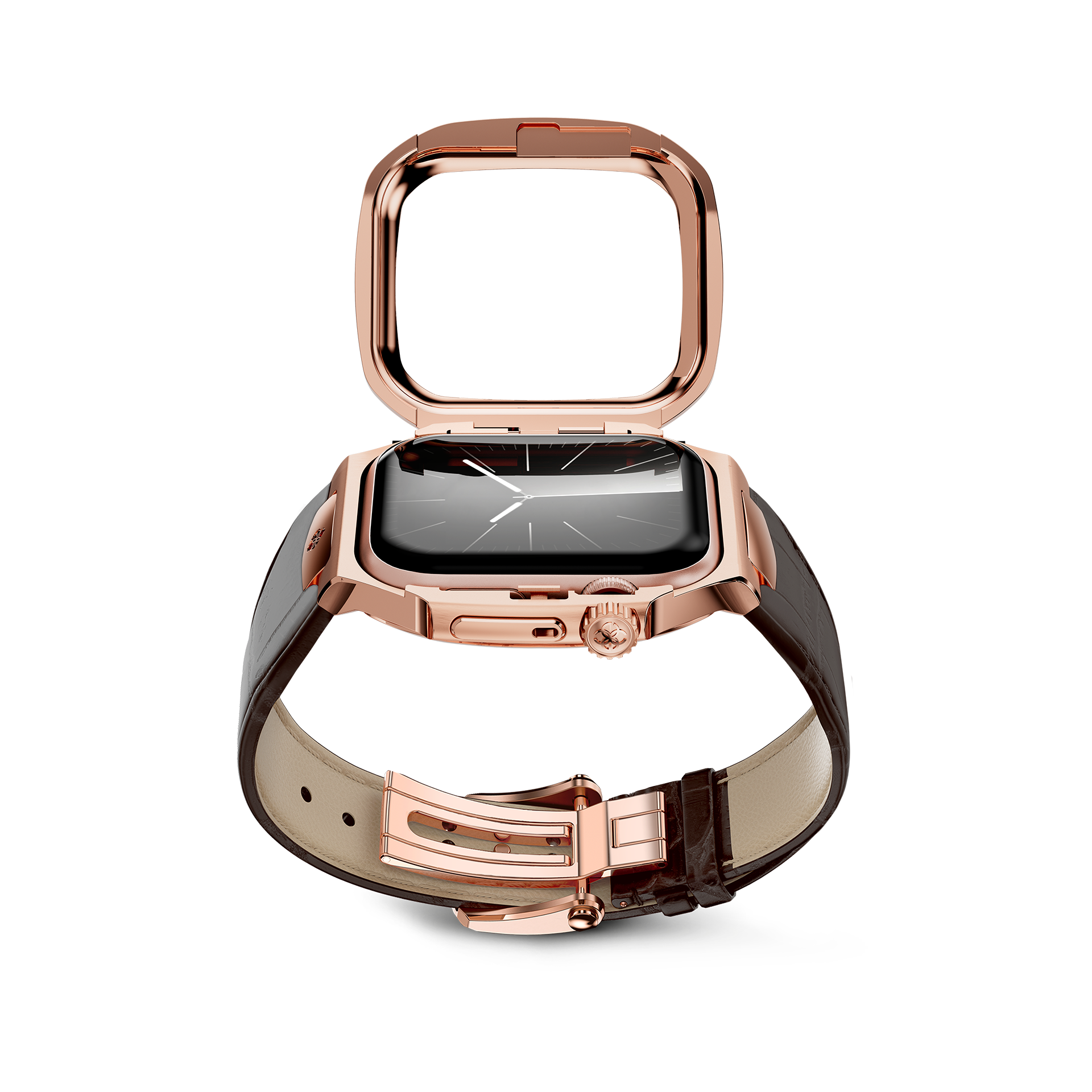 Apple Watch Case - ROL45 - Rose Gold / Black