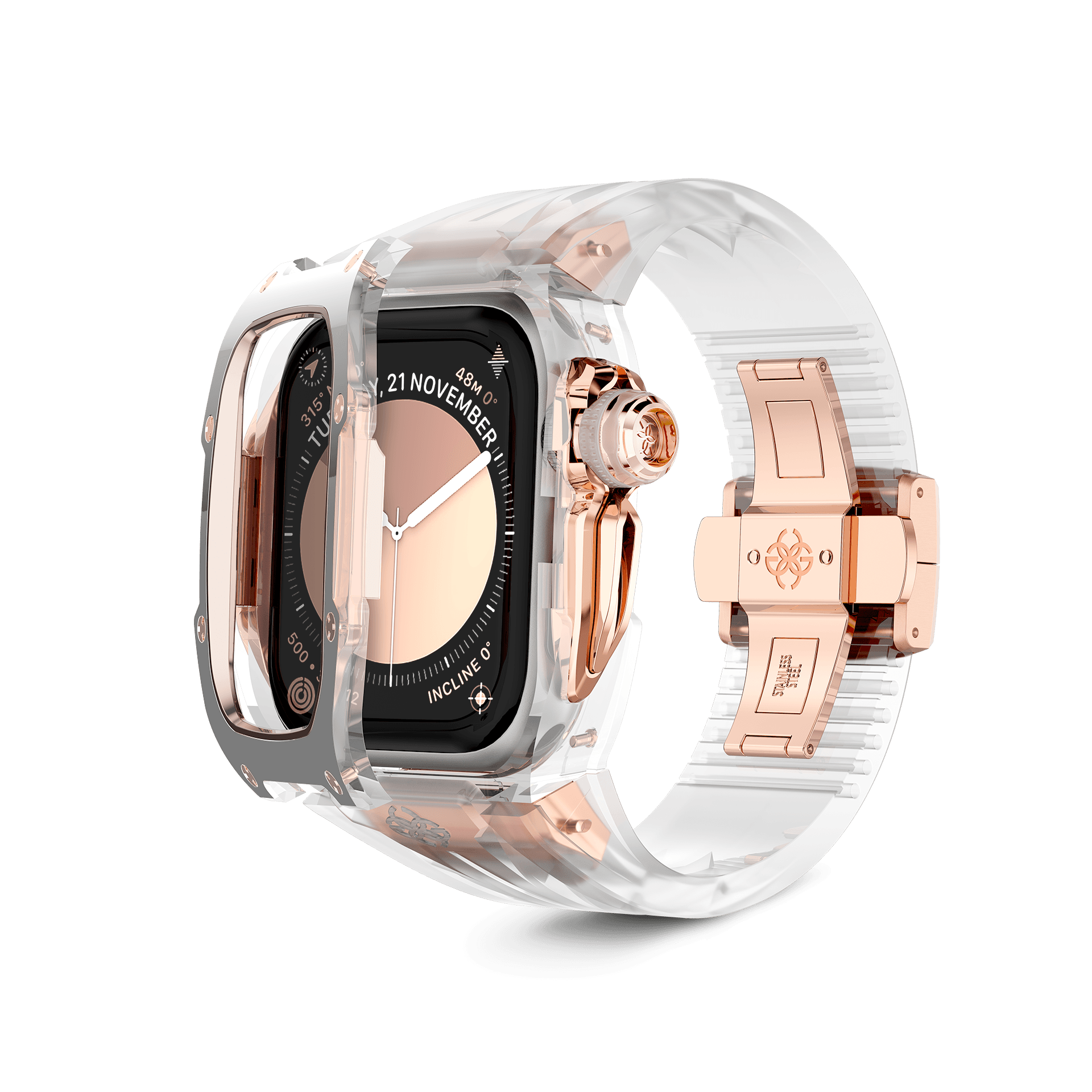 【10月中旬デリバリー】Apple Watch Case / RSTRIII45 - CRYSTAL ROSE