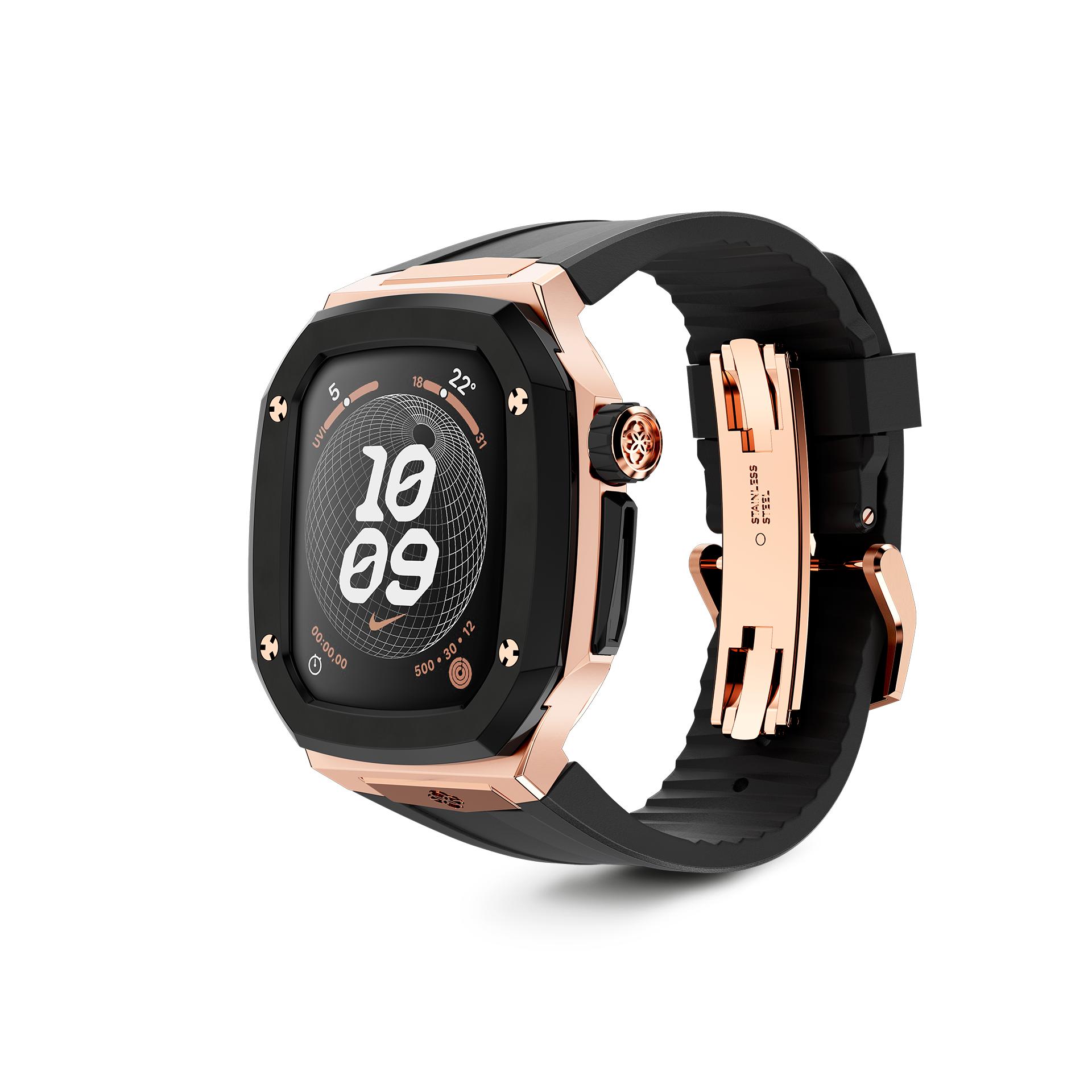 Apple Watch Case - SPIII41 - Rose Gold / Black